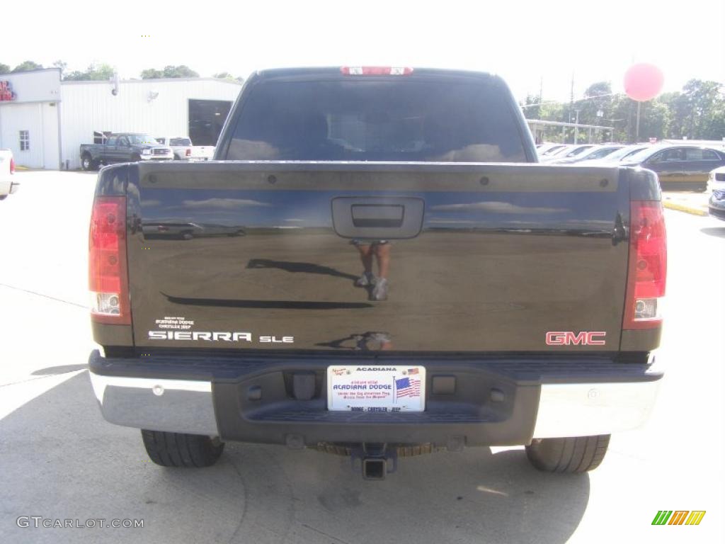 2008 Sierra 1500 SLE Crew Cab - Onyx Black / Ebony photo #4