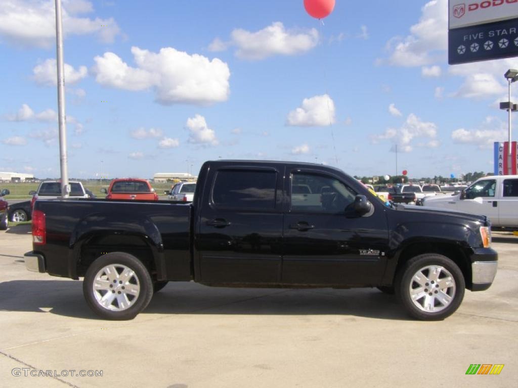 2008 Sierra 1500 SLE Crew Cab - Onyx Black / Ebony photo #6