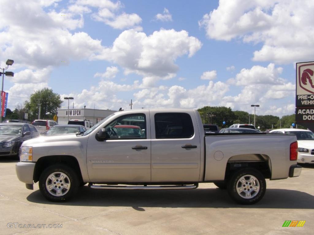 2008 Silverado 1500 LT Crew Cab - Silver Birch Metallic / Ebony photo #2