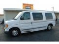 Oxford White 1999 Ford E Series Van E150 Passenger Conversion