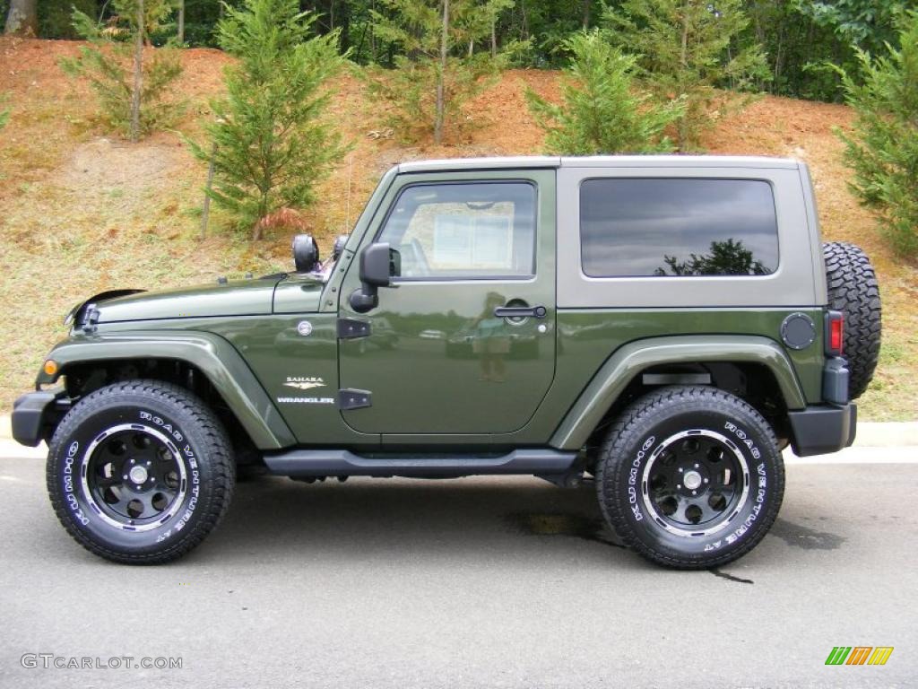 2007 Wrangler Sahara 4x4 - Jeep Green Metallic / Dark Slate Gray/Medium Slate Gray photo #7