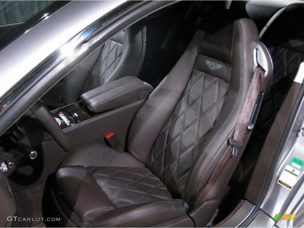 2009 Continental GT Mulliner - Silver Tempest / Burnt Oak photo #5