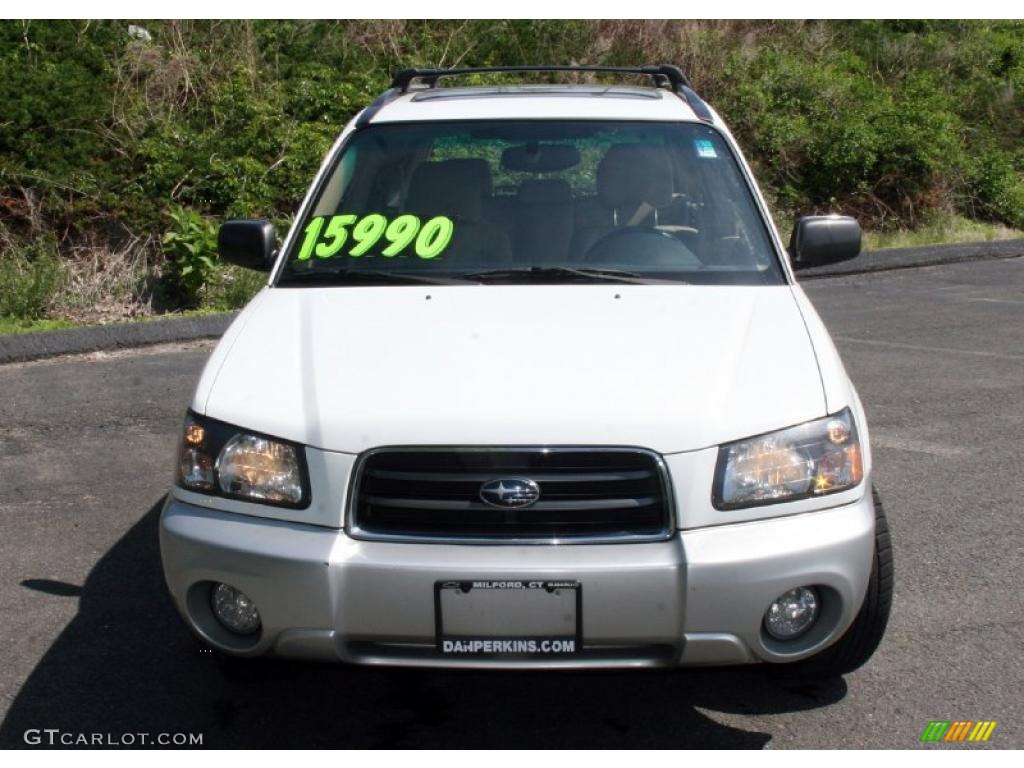 2005 Forester 2.5 XS L.L.Bean Edition - Aspen White / Beige photo #2