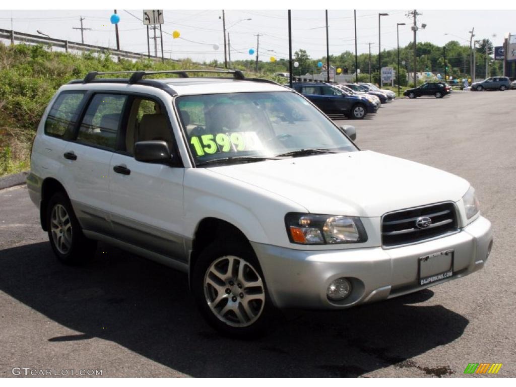 2005 Forester 2.5 XS L.L.Bean Edition - Aspen White / Beige photo #3