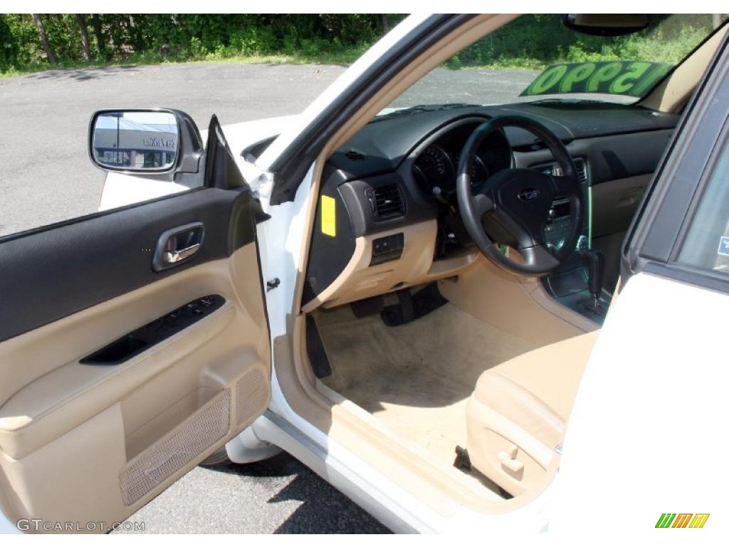 2005 Forester 2.5 XS L.L.Bean Edition - Aspen White / Beige photo #10