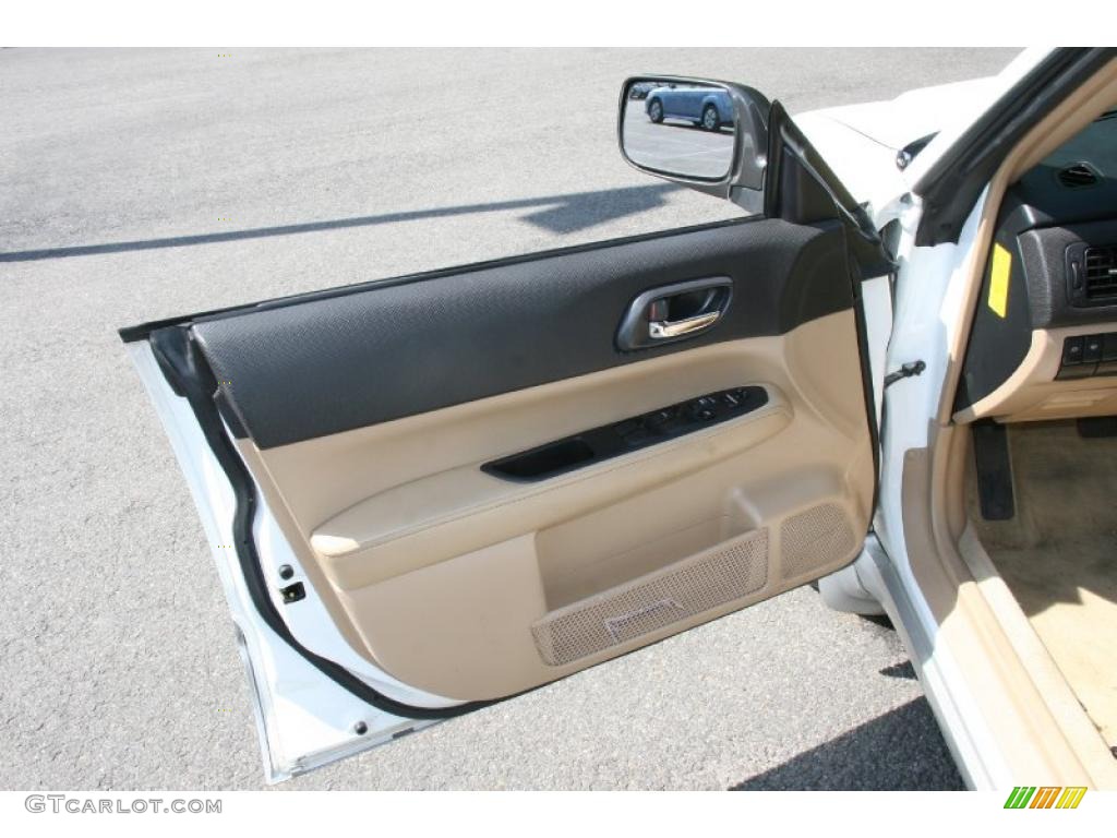 2005 Forester 2.5 XS L.L.Bean Edition - Aspen White / Beige photo #13
