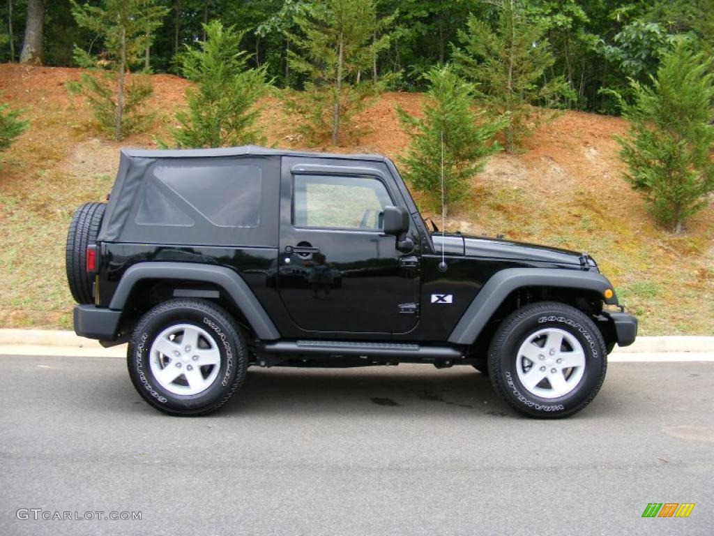 2009 Wrangler X 4x4 - Black / Dark Slate Gray/Medium Slate Gray photo #4