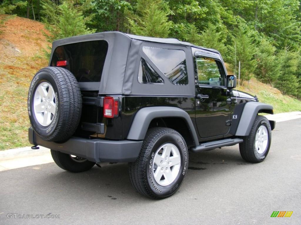 2009 Wrangler X 4x4 - Black / Dark Slate Gray/Medium Slate Gray photo #5