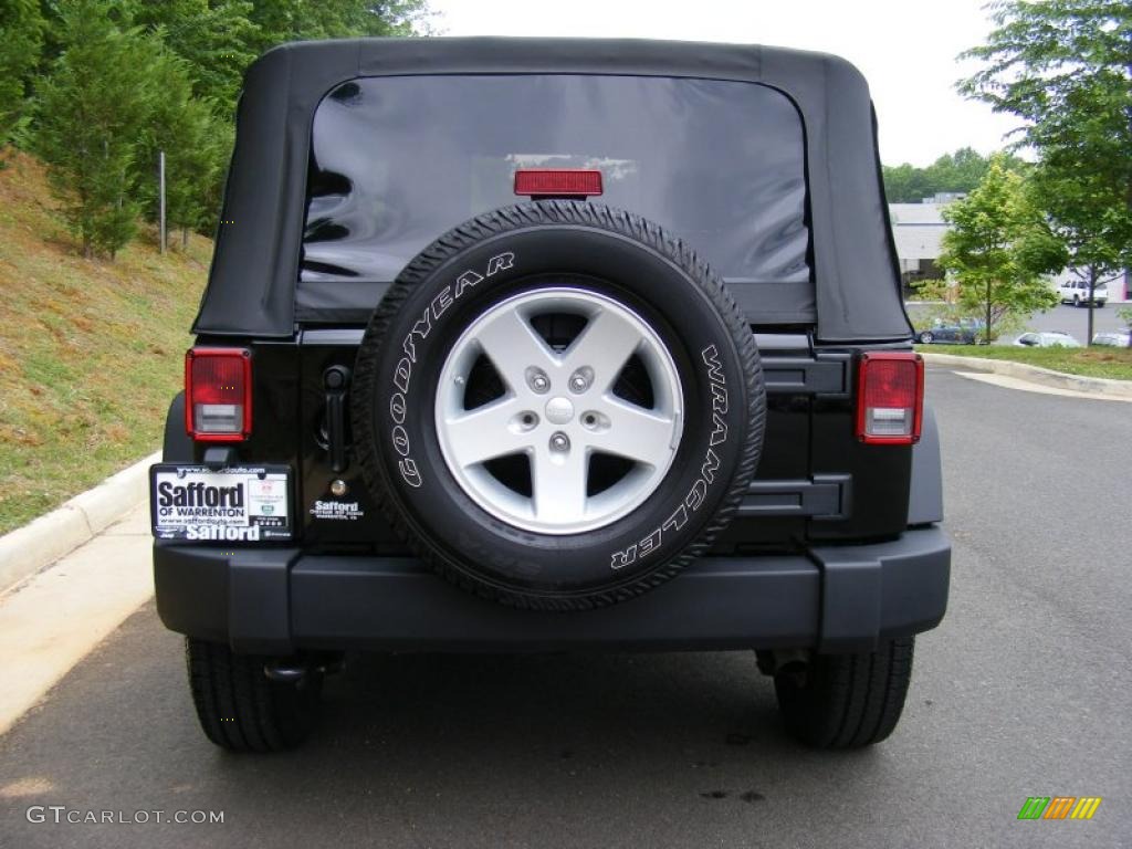 2009 Wrangler X 4x4 - Black / Dark Slate Gray/Medium Slate Gray photo #6