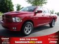 2010 Flame Red Dodge Ram 1500 Sport Crew Cab  photo #1