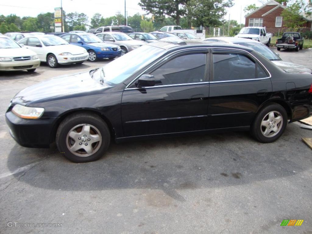 2000 Accord EX V6 Sedan - Nighthawk Black Pearl / Quartz photo #2