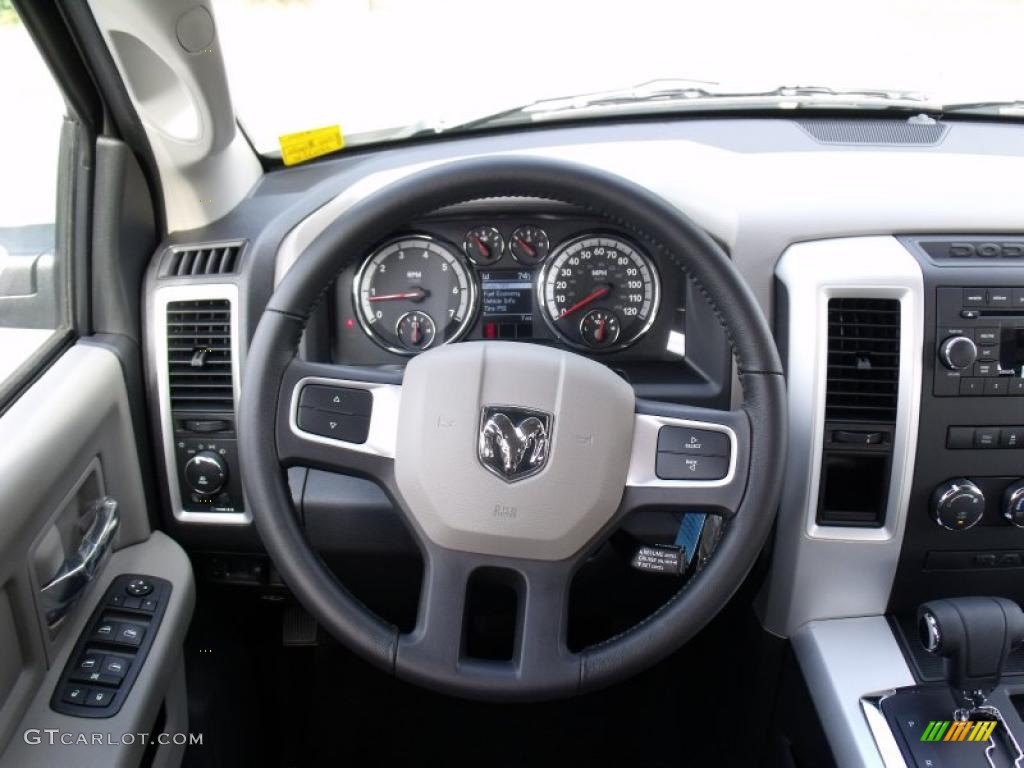 2010 Ram 1500 Big Horn Crew Cab - Stone White / Dark Slate/Medium Graystone photo #11