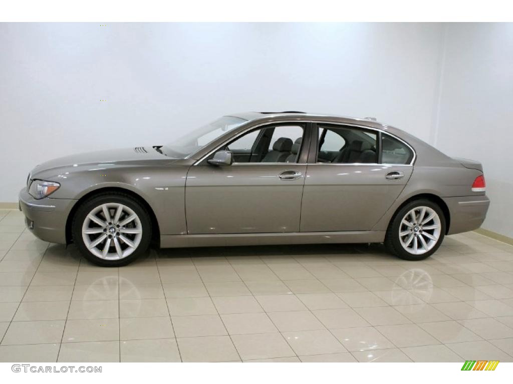 2007 7 Series 750Li Sedan - Sterling Grey Metallic / Flannel Grey photo #4