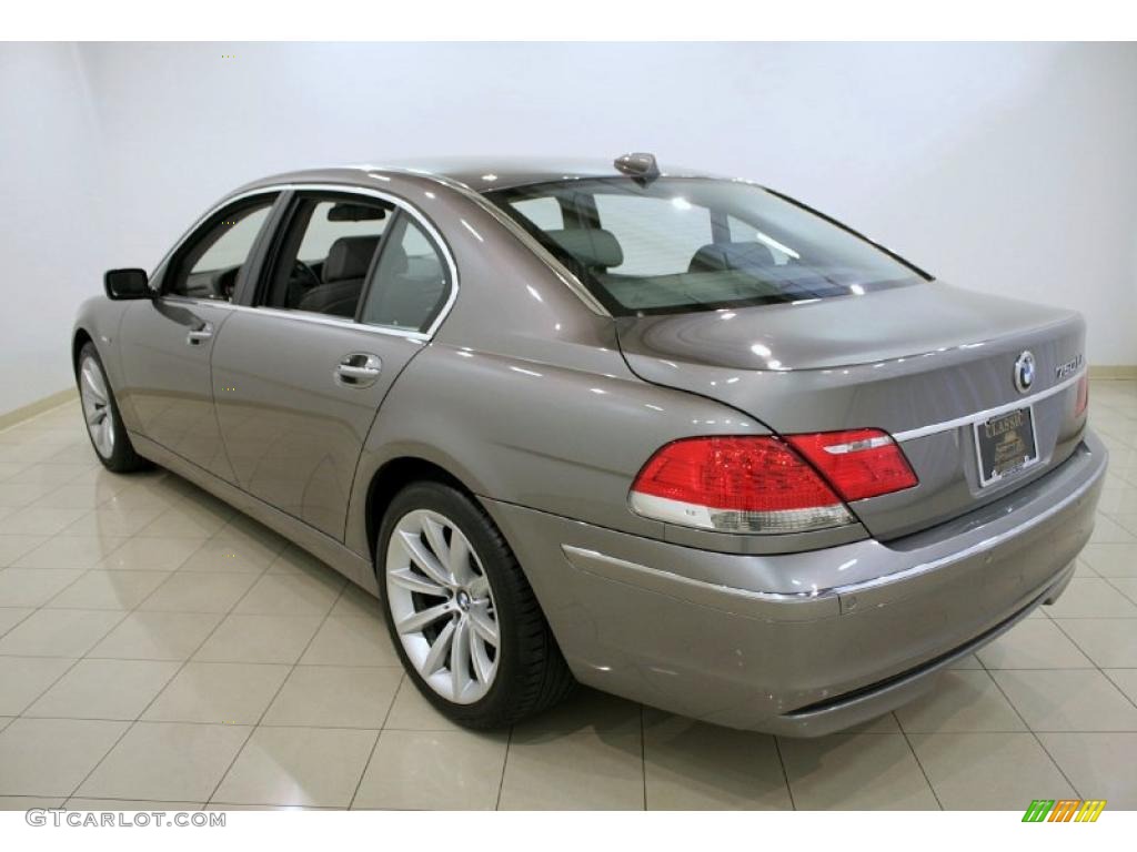 2007 7 Series 750Li Sedan - Sterling Grey Metallic / Flannel Grey photo #5