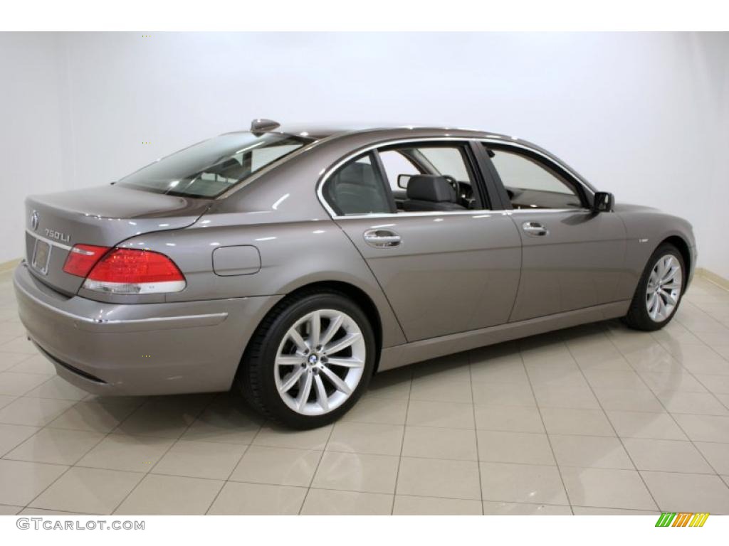 2007 7 Series 750Li Sedan - Sterling Grey Metallic / Flannel Grey photo #7