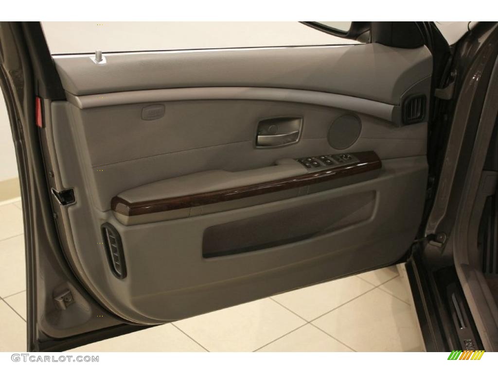 2007 7 Series 750Li Sedan - Sterling Grey Metallic / Flannel Grey photo #8