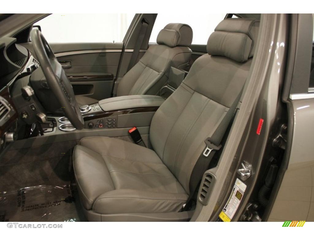 2007 7 Series 750Li Sedan - Sterling Grey Metallic / Flannel Grey photo #12