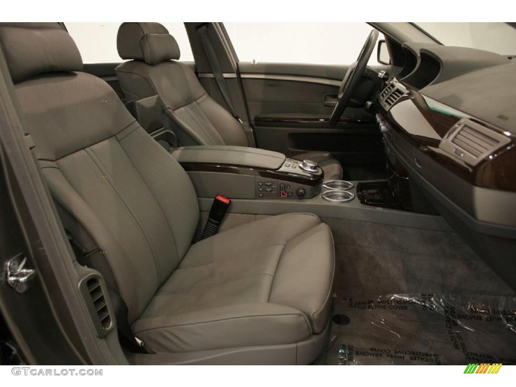 2007 7 Series 750Li Sedan - Sterling Grey Metallic / Flannel Grey photo #29