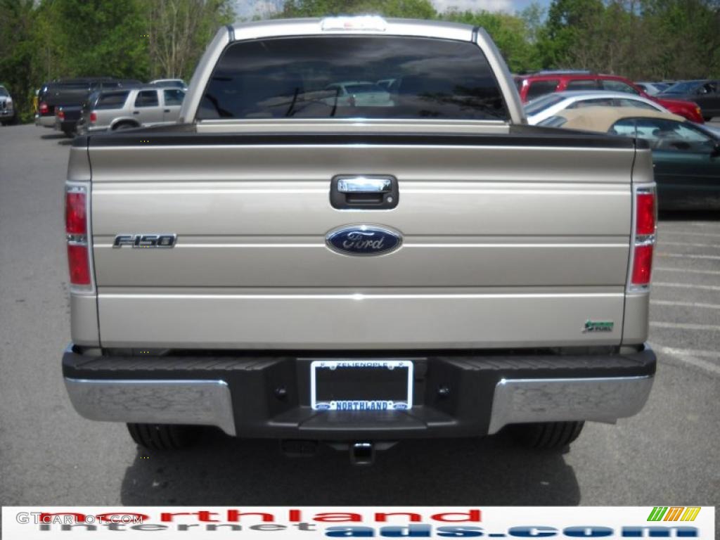 2010 F150 XLT SuperCrew 4x4 - Pueblo Gold Metallic / Medium Stone photo #7