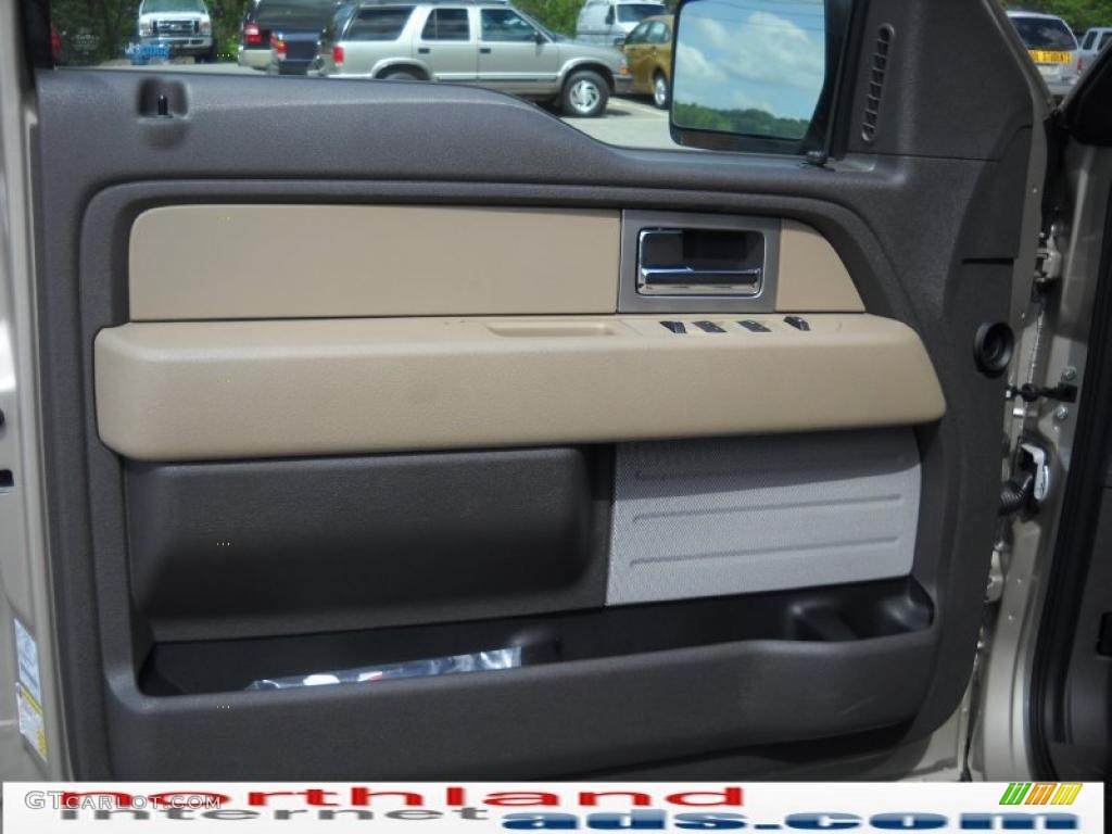 2010 F150 XLT SuperCrew 4x4 - Pueblo Gold Metallic / Medium Stone photo #9