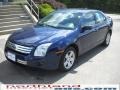 2007 Dark Blue Pearl Metallic Ford Fusion SE V6  photo #2