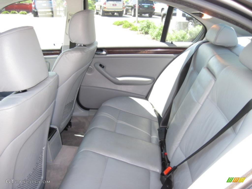 2001 3 Series 325i Sedan - Steel Blue Metallic / Grey photo #12