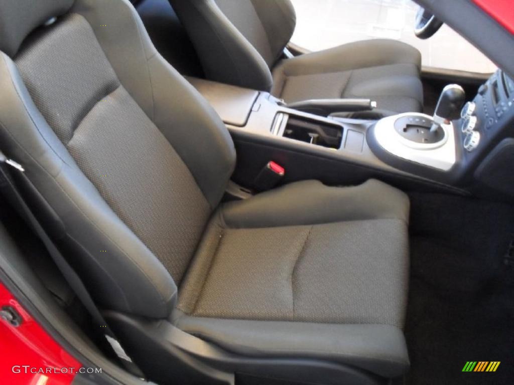 Carbon Black Interior 2006 Nissan 350Z Enthusiast Roadster Photo #30441602