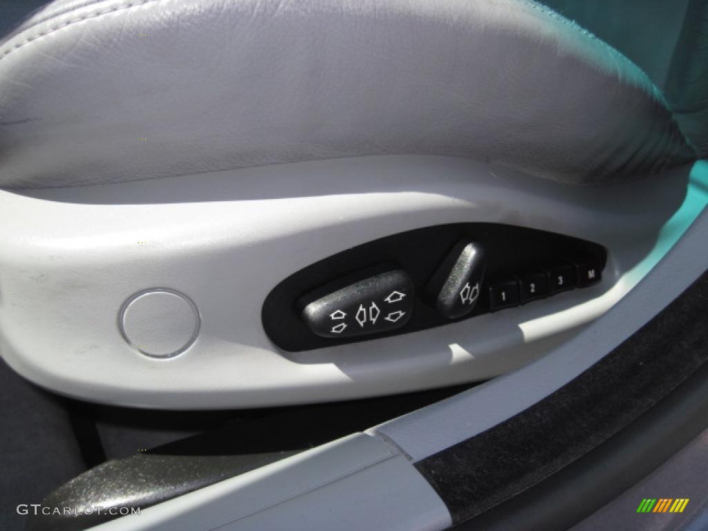 2001 3 Series 325i Sedan - Steel Blue Metallic / Grey photo #35