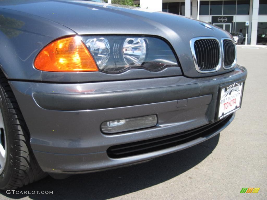 2001 3 Series 325i Sedan - Steel Blue Metallic / Grey photo #48