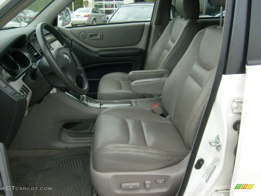 2002 Highlander V6 4WD - Super White / Ivory photo #9