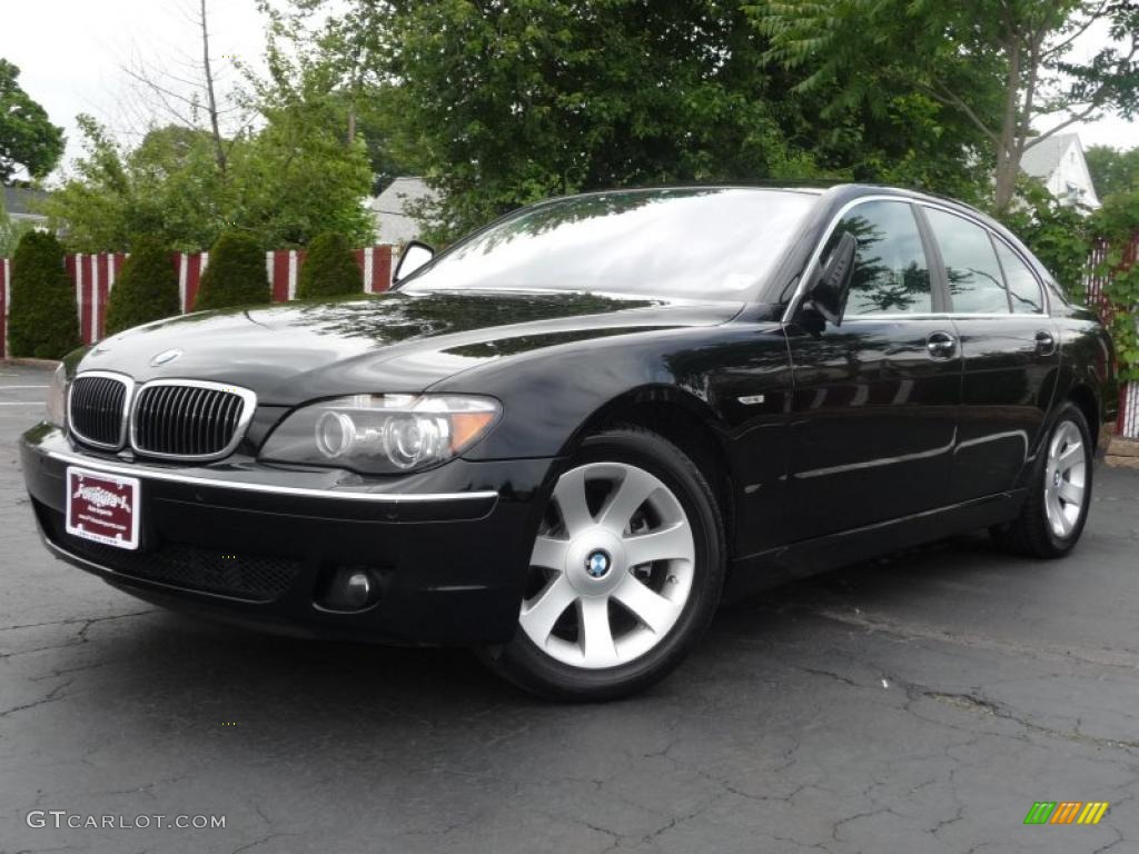 2007 7 Series 750i Sedan - Azurite Black Metallic / Black photo #1