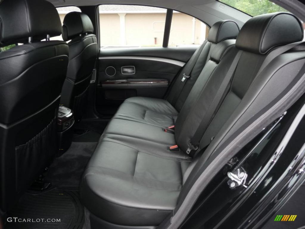 2007 7 Series 750i Sedan - Azurite Black Metallic / Black photo #6