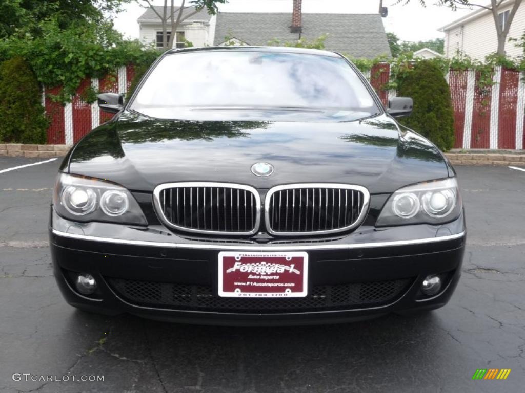 2007 7 Series 750i Sedan - Azurite Black Metallic / Black photo #7