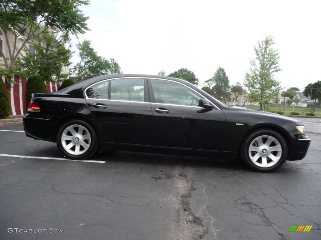 2007 7 Series 750i Sedan - Azurite Black Metallic / Black photo #10