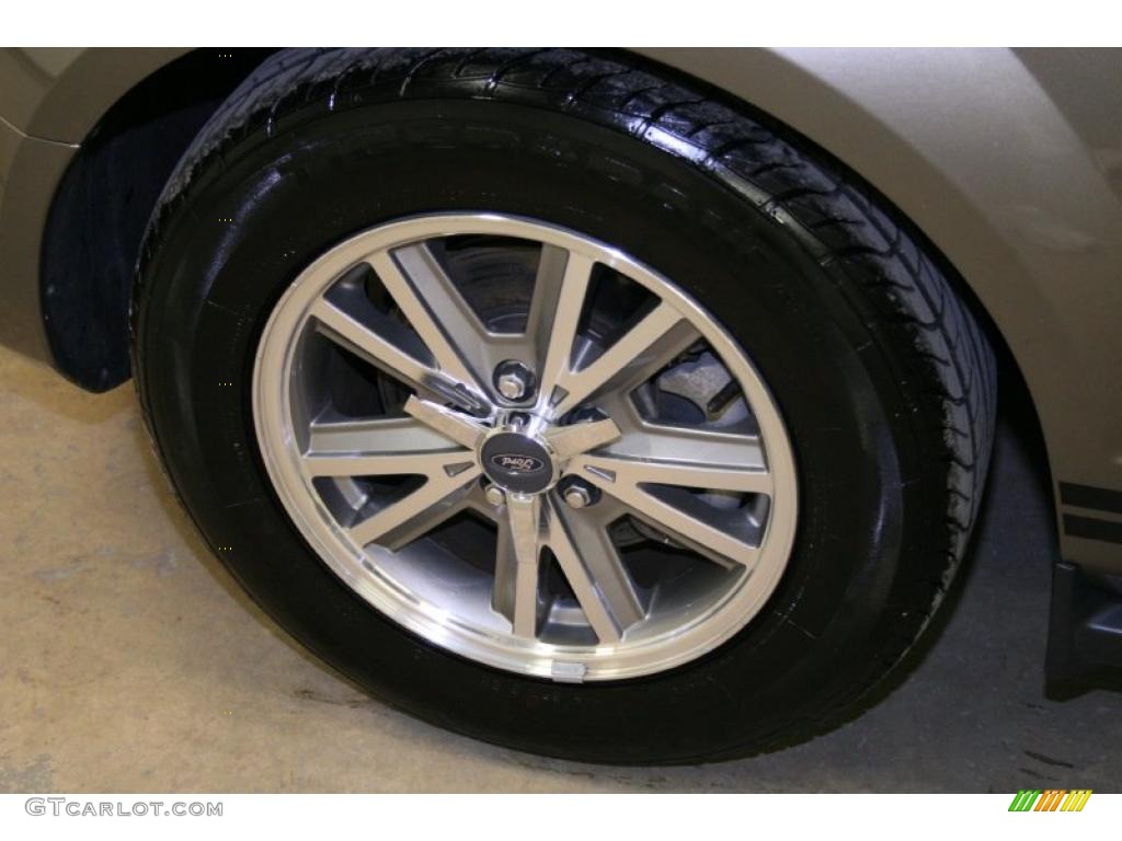 2005 Mustang V6 Premium Coupe - Mineral Grey Metallic / Dark Charcoal photo #22