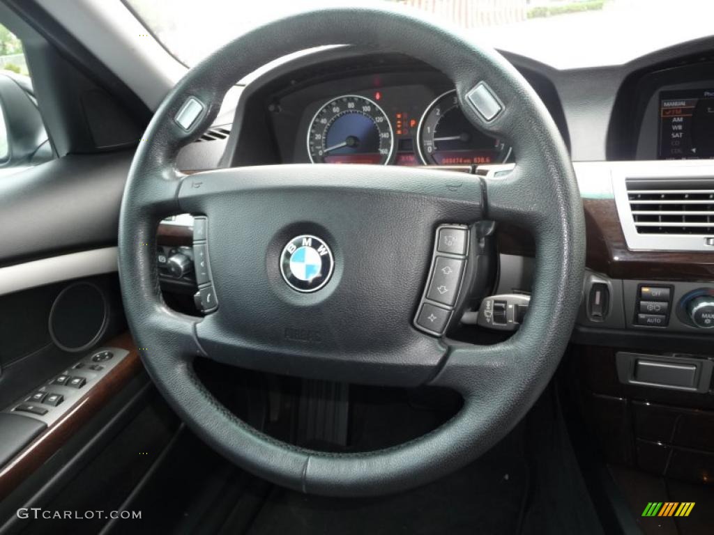 2007 7 Series 750i Sedan - Azurite Black Metallic / Black photo #24