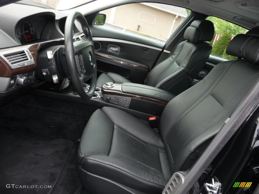 2007 7 Series 750i Sedan - Azurite Black Metallic / Black photo #31