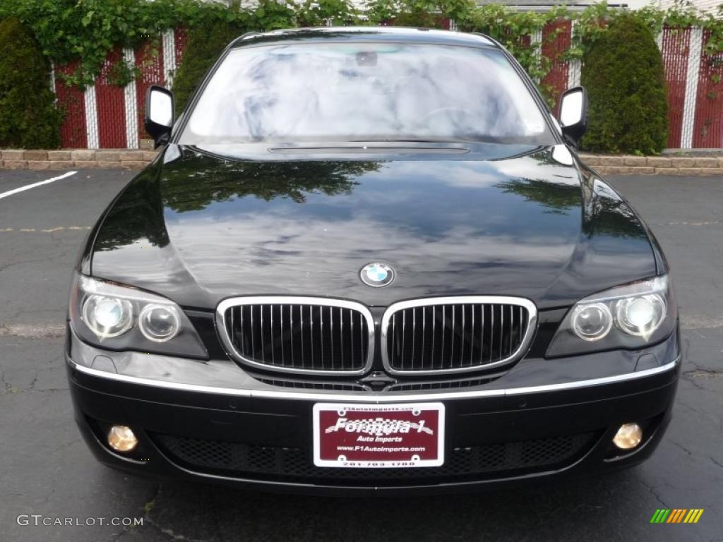 2007 7 Series 750i Sedan - Azurite Black Metallic / Black photo #38