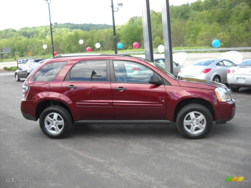 2007 Equinox LS - Deep Ruby Metallic / Dark Gray photo #4