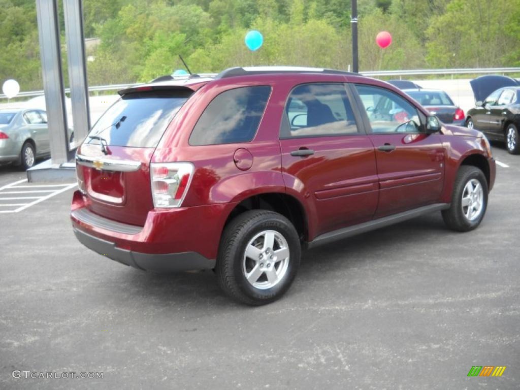2007 Equinox LS - Deep Ruby Metallic / Dark Gray photo #5