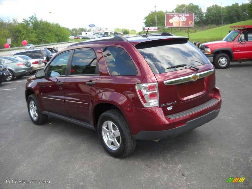 2007 Equinox LS - Deep Ruby Metallic / Dark Gray photo #7
