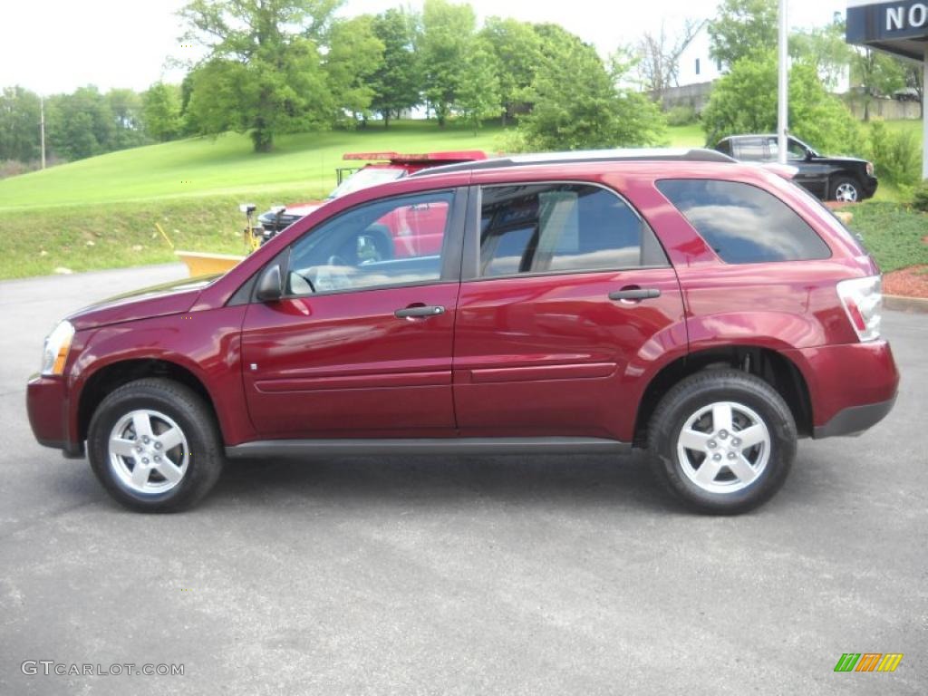 2007 Equinox LS - Deep Ruby Metallic / Dark Gray photo #8