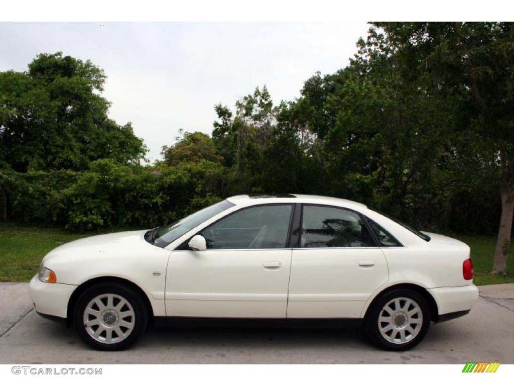 2001 A4 2.8 quattro Sedan - Casablanca White / Ecru/Onyx photo #3