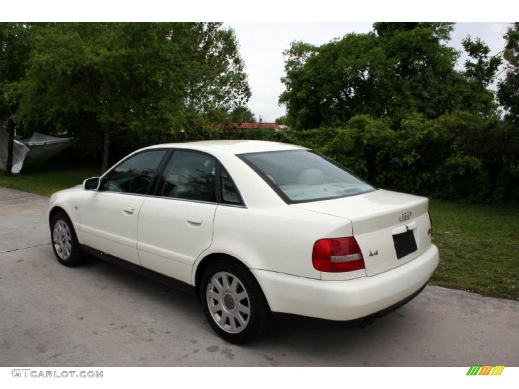 2001 A4 2.8 quattro Sedan - Casablanca White / Ecru/Onyx photo #5