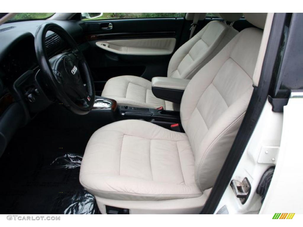 2001 A4 2.8 quattro Sedan - Casablanca White / Ecru/Onyx photo #49