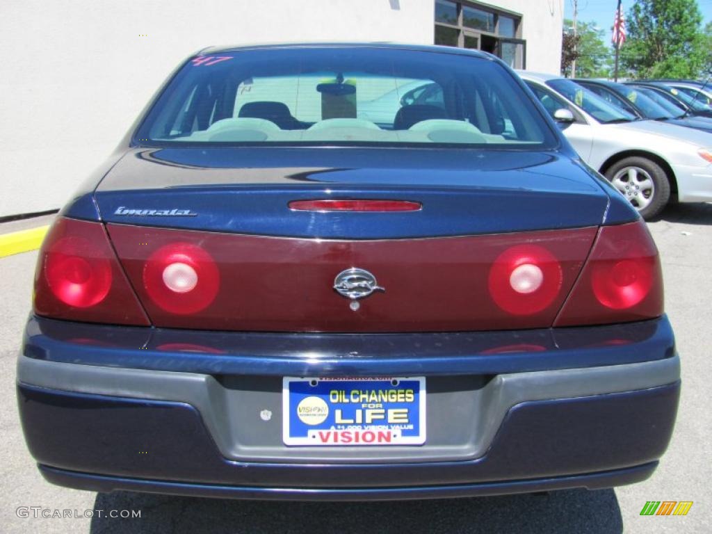 2002 Impala  - Navy Blue Metallic / Medium Gray photo #10