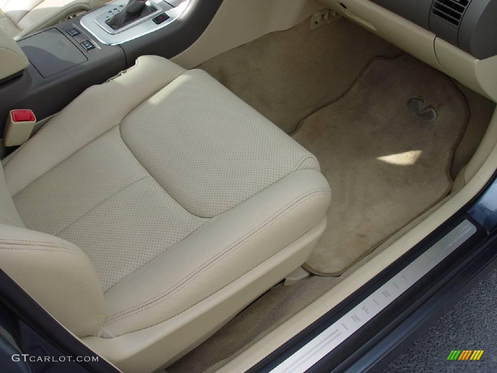 2006 G 35 Sedan - Lakeshore Slate Blue Metallic / Wheat photo #10