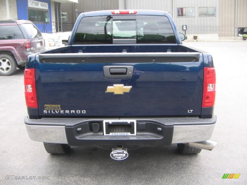 2009 Silverado 1500 LT Extended Cab 4x4 - Blue Granite Metallic / Ebony photo #5