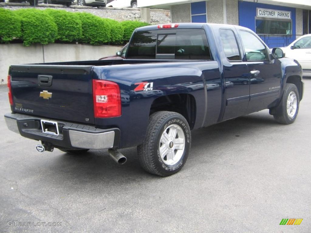 2009 Silverado 1500 LT Extended Cab 4x4 - Blue Granite Metallic / Ebony photo #6