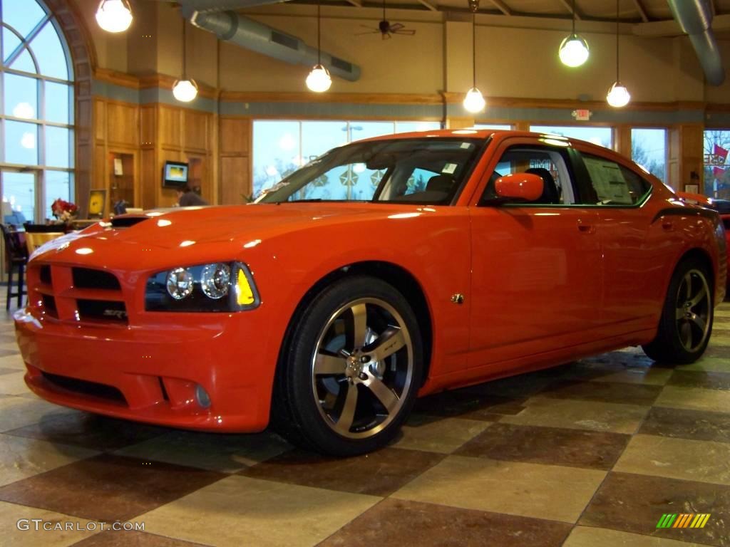 2009 Charger SRT-8 Super Bee - HEMI Orange Pearl / Dark Slate Gray photo #1